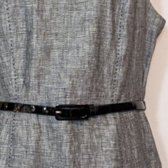 BOGO 1/2 Off Mercer & Madison 100 Linen Grey Dress - Picture 3 of 10